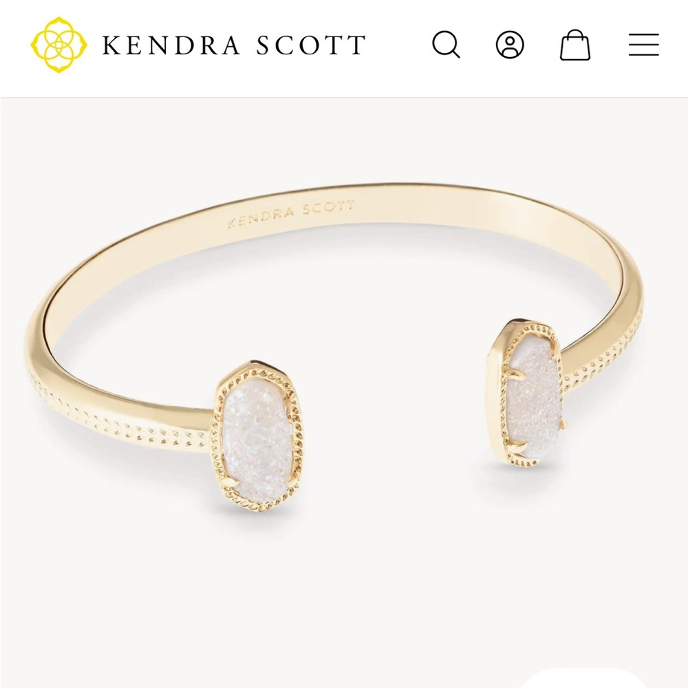 Kendra Scott Iridescent Drusy Elton Cuff bracelet